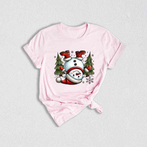 Cute Snowman Shirt, Christmas Tree Shirt, Cute Christmas Shirt, Snowman Shirt, Santa Shirt, Snowman Apparel, Christmas Snowman