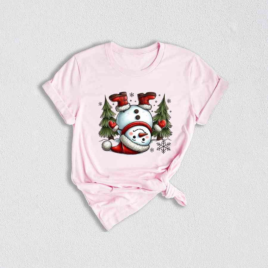 Cute Snowman Shirt, Christmas Tree Shirt, Cute Christmas Shirt, Snowman Shirt, Santa Shirt, Snowman Apparel, Christmas Snowman