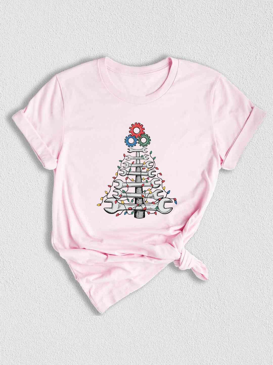 Wrench Christmas Tree Shirt, Mechanic Christmas Shirt, Cool Christmas Gift For Dad, Husband Christmas Gift From Wife, Mechanic Xmas Gift