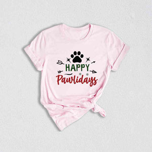 Happy Pawlidays Shirt, Christmas Dog Shirt, Dogs Shirt, Merry Woofmas Shirt, Funny Christmas Shirt, Puppy Christmas Shirt, Holiday Shirt