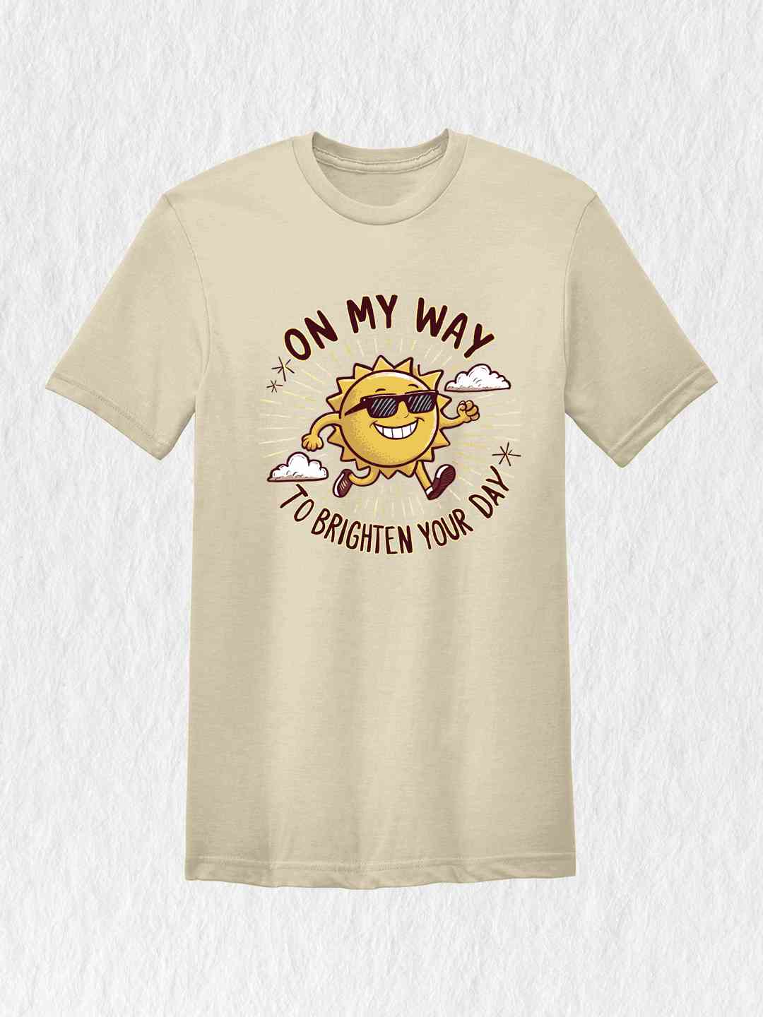 On My Way To Brighten Your Day Shirt, Cute Sun Shirt, Good Vibes Shirt, Positivity Kids Shirt, Sunshine Shirt, Funny Sun Shirt