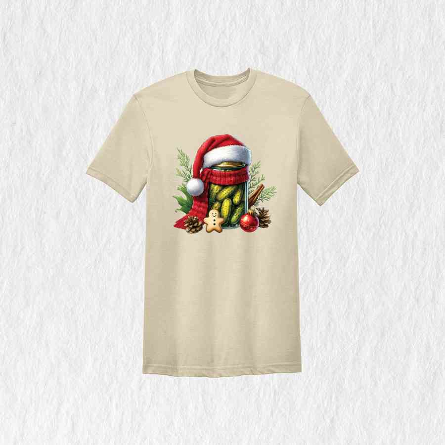 Christmas Pickles Shirt, Funny Christmas Pickle Shirt, Retro Canned Pickles Shirt, Pickle Lover Shirt, Christmas Gift, Pickle Xmas Shirt