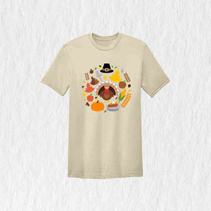 Thanksgiving Doodles Shirt, Pumpkin Leaves Shirt, Turkey Day Shirt, Thanksgiving Shirt, Peace Sign Shirt, Turkey Shirt, Funny Fall Shirt