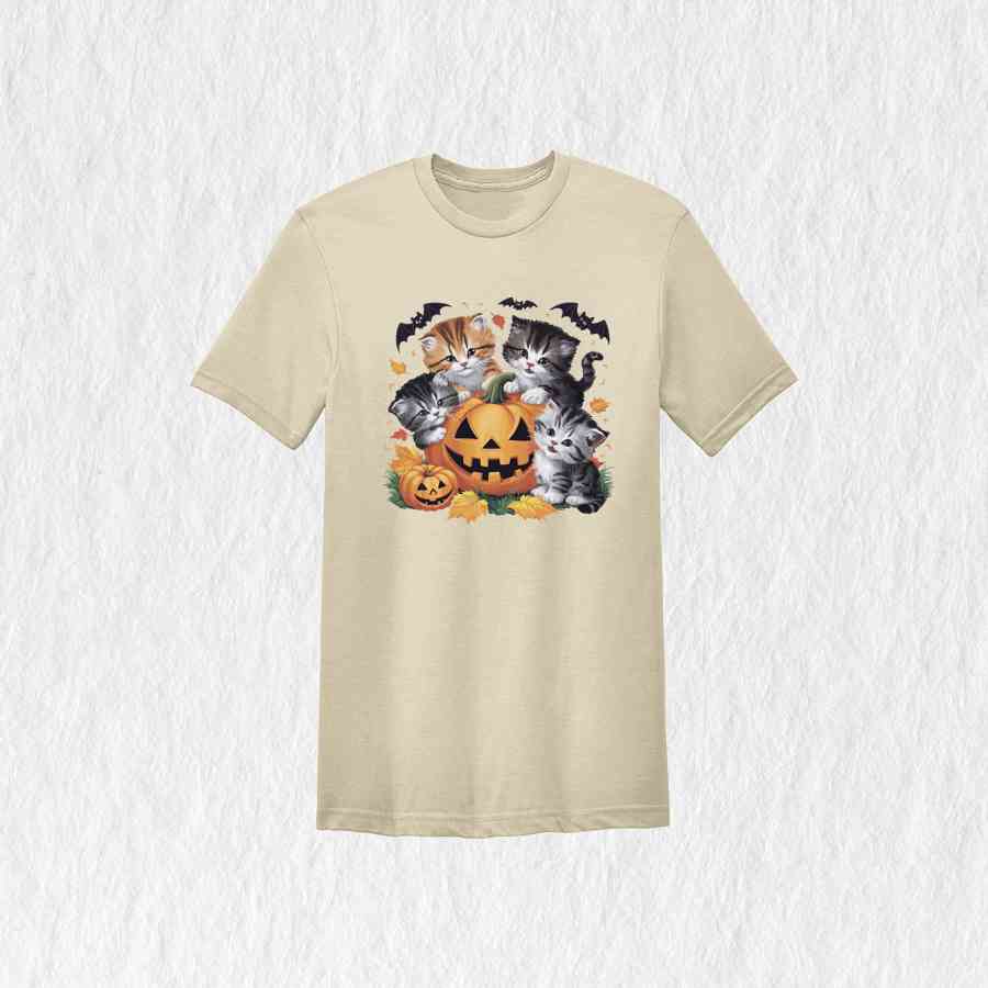 Vintage 90s Cat Halloween Shirt, Retro Halloween Shirt, Spooky Pumpkin Tee, Pumpkin Shirt, Halloween Shirt, Vintage Halloween Shirt