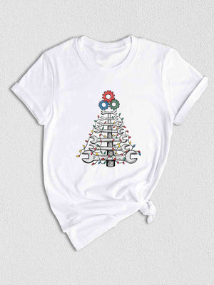 Wrench Christmas Tree Shirt, Mechanic Christmas Shirt, Cool Christmas Gift For Dad, Husband Christmas Gift From Wife, Mechanic Xmas Gift