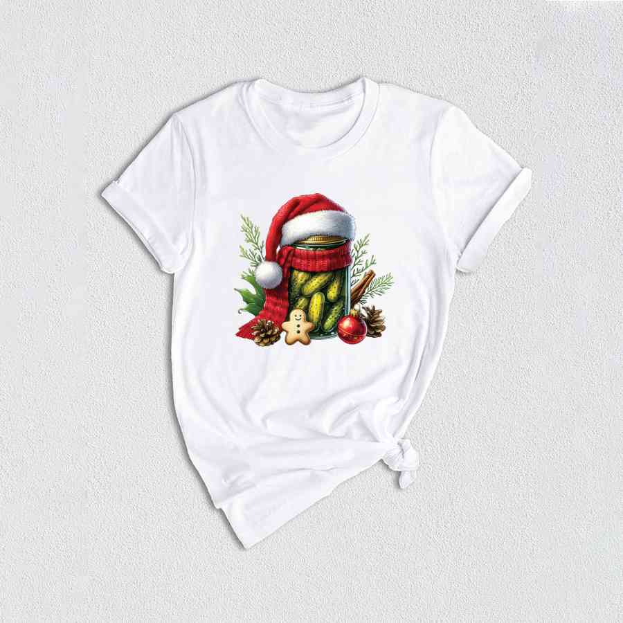 Christmas Pickles Shirt, Funny Christmas Pickle Shirt, Retro Canned Pickles Shirt, Pickle Lover Shirt, Christmas Gift, Pickle Xmas Shirt