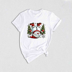 Cute Snowman Shirt, Christmas Tree Shirt, Cute Christmas Shirt, Snowman Shirt, Santa Shirt, Snowman Apparel, Christmas Snowman