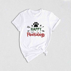 Happy Pawlidays Shirt, Christmas Dog Shirt, Dogs Shirt, Merry Woofmas Shirt, Funny Christmas Shirt, Puppy Christmas Shirt, Holiday Shirt