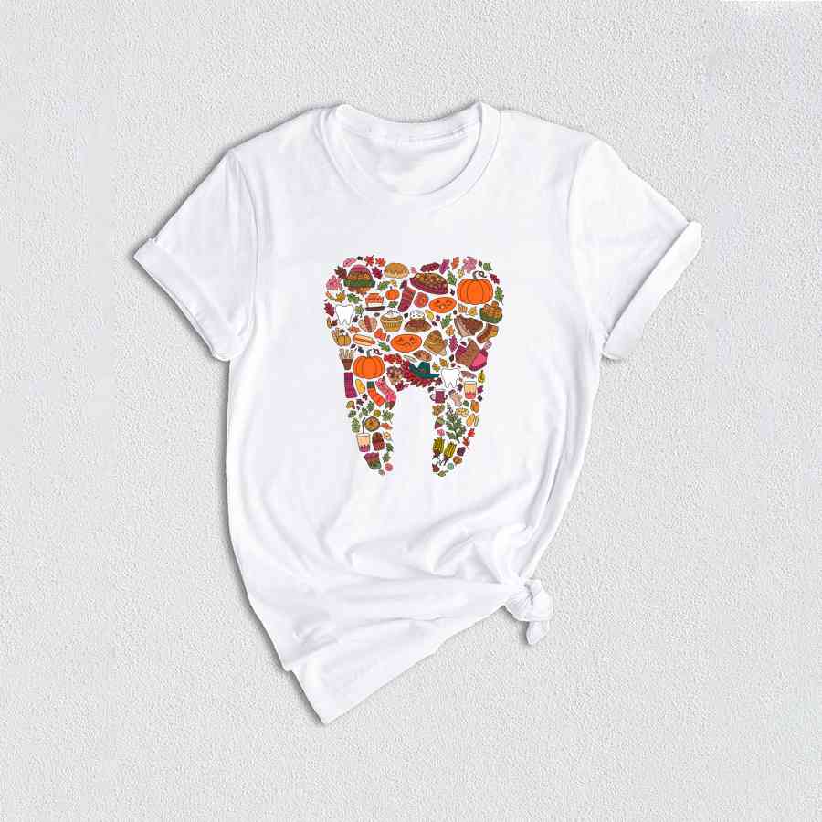 Thanksgiving Teeth Shirt, Dental Tooth Shirt, Fall Shirt, Dental Hygienist Shirt, Thanksgiving Shirt, Dentist Shirt, Dental Assistant Shirts