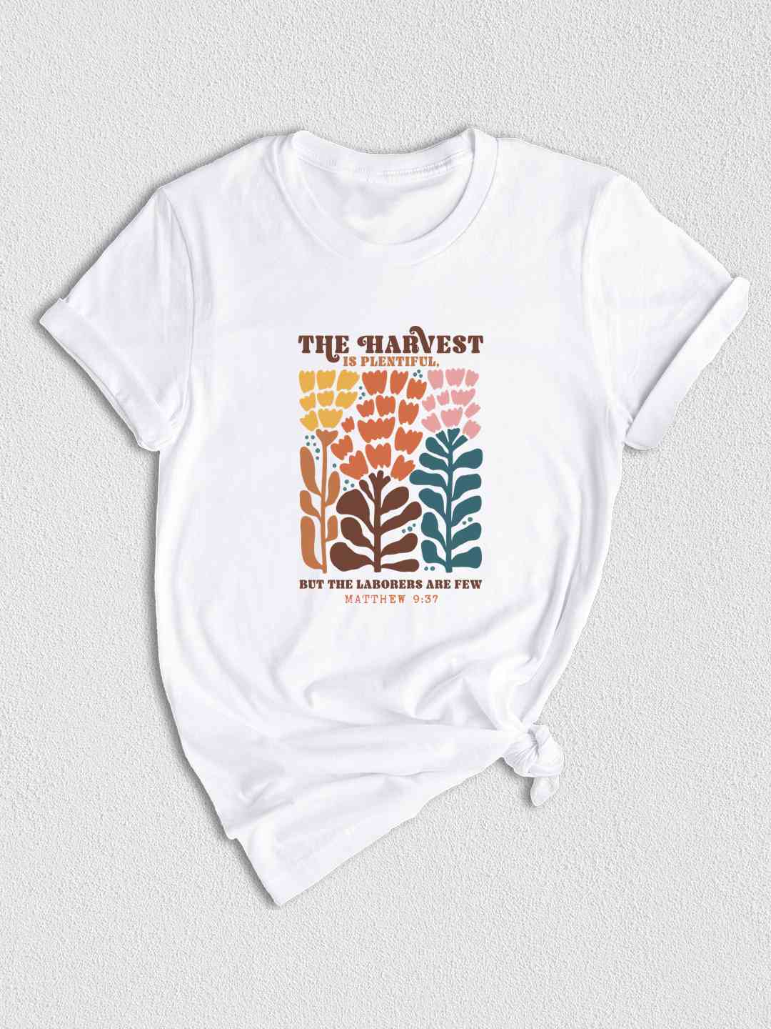 The Harvest Is Plentiful But The Laborers Are Few Shirt, Bible Verse Fall Shirt, Christian Fall Shirt, Floral Fall Shirt, Jesus Shirt