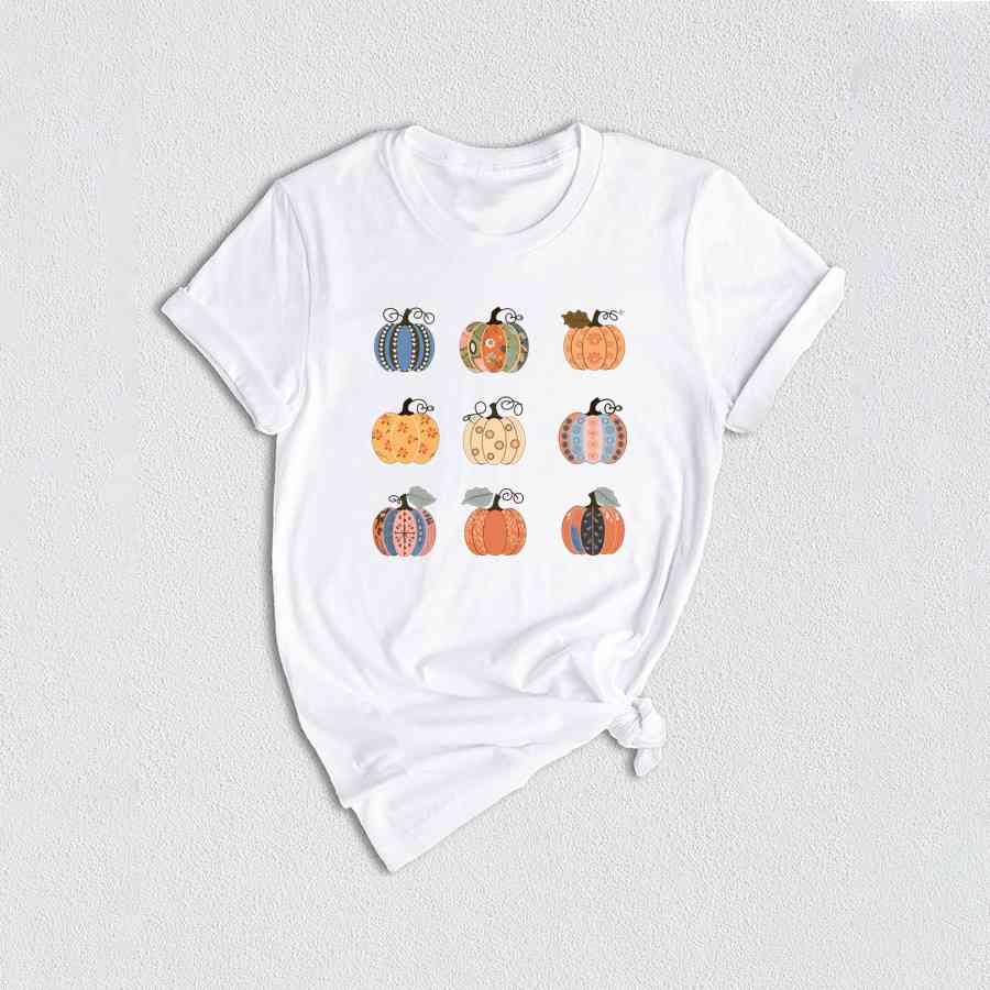 Floral Pumpkin Shirt, Halloween Shirt, Halloween Pumpkin shirt, Fall shirt, Fall Season Shirt, Pumpkin Shirt, Autumn Shirt