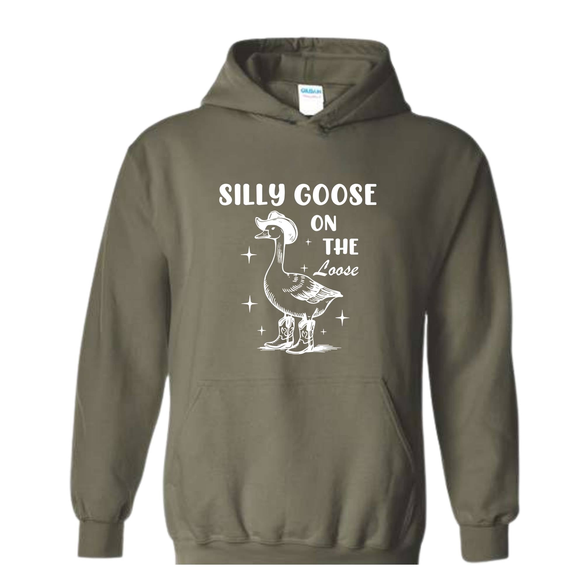Silly Goose On The Loose Sweatshirt, Silly Goose Hoodie, Funny Goose Hoodie, Animal Lovers Hoodie, Funny Mom Hoodie, 90s Mom Hoodie