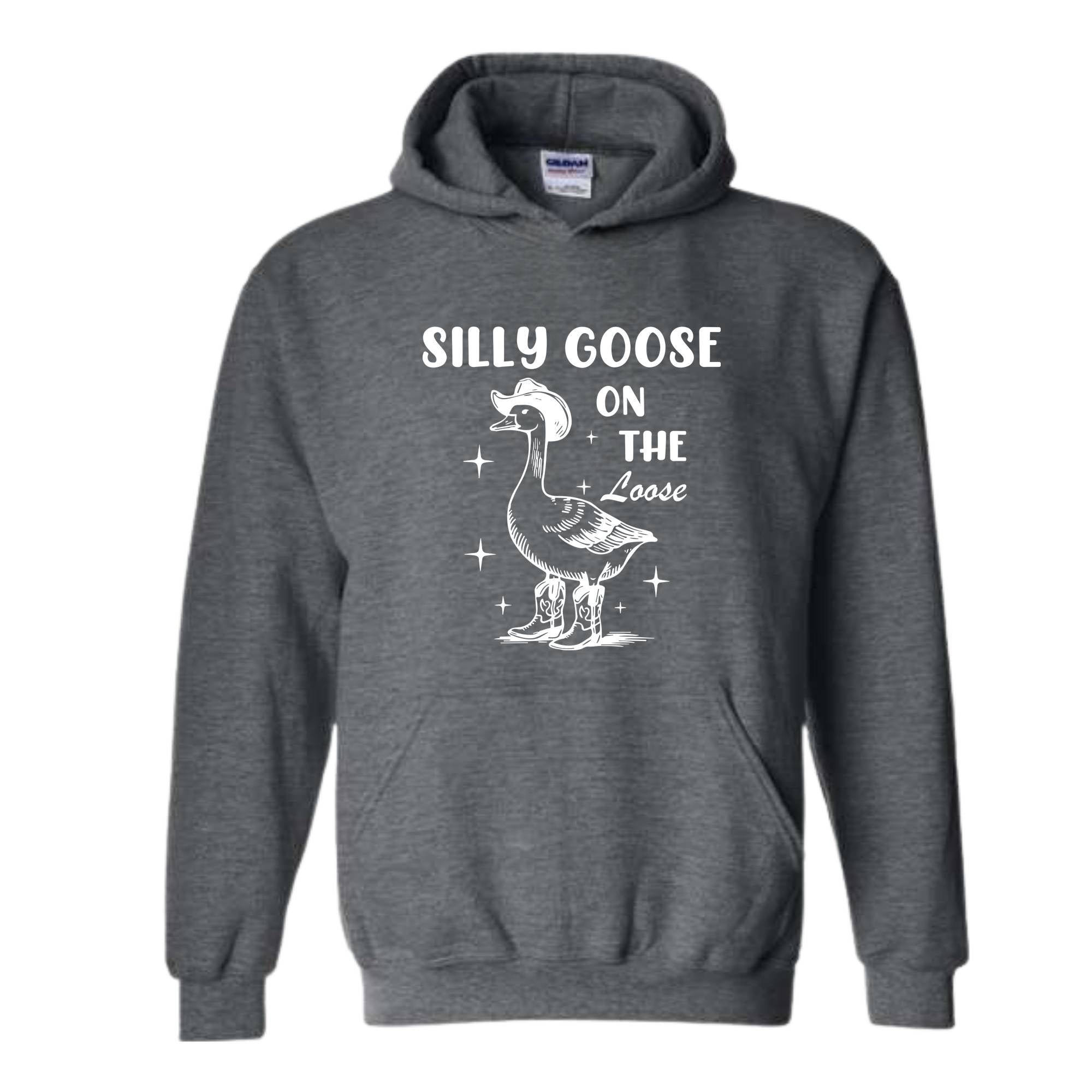Silly Goose On The Loose Sweatshirt, Silly Goose Hoodie, Funny Goose Hoodie, Animal Lovers Hoodie, Funny Mom Hoodie, 90s Mom Hoodie