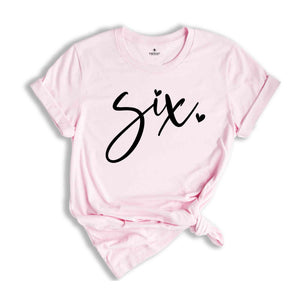 Six Birthday Shirt Girl, 6 Year Old Birthday Gift, Six Birthday Gift, Birthday Party Shirt, Six Year Old Birthday Shirt, Bday Tie Dye Shirt