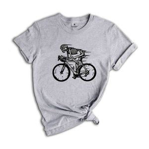 Skeleton Bike Shirt, Funny Bike T shirt, Skeleton Shirt, Race Bike Shirt, Bicycle Race Shirt, Funny Bicycle Tshirt, Cycling Shirt, Bike Gift
