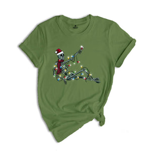Skeleton Christmas Shirt, Skeleton Wine T-Shirt, Holiday Apparel, Funny Skeleton Shirt, Xmas Skeleton Shirt, Christmas Wine Shirt