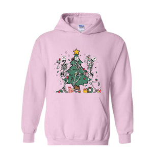 Skeleton Dancing Nurse Sweatshirt, Nurse Christmas Sweatshirt, Funny Nurse Sweatshirt, Xmas Nurse Squad Sweatshirt