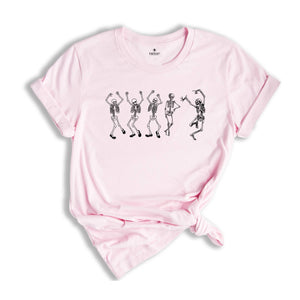 Skeleton Halloween Shirt, Vintage Funny Dancing Skeletons Shirt, Women Retro Halloween Tee, Fall Shirt, Spooky Season Shirt