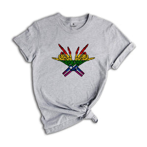 Skeleton Rock Hand LGBT Shirt, Equality Shirt, Pride Shirt, Love Is Love Shirt, Lesbian Shirt, Social Justice, Pride Parade, Lgbtq Shirt