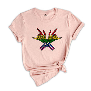 Skeleton Rock Hand LGBT Shirt, Equality Shirt, Pride Shirt, Love Is Love Shirt, Lesbian Shirt, Social Justice, Pride Parade, Lgbtq Shirt