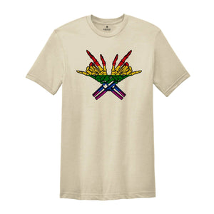 Skeleton Rock Hand LGBT Shirt, Equality Shirt, Pride Shirt, Love Is Love Shirt, Lesbian Shirt, Social Justice, Pride Parade, Lgbtq Shirt