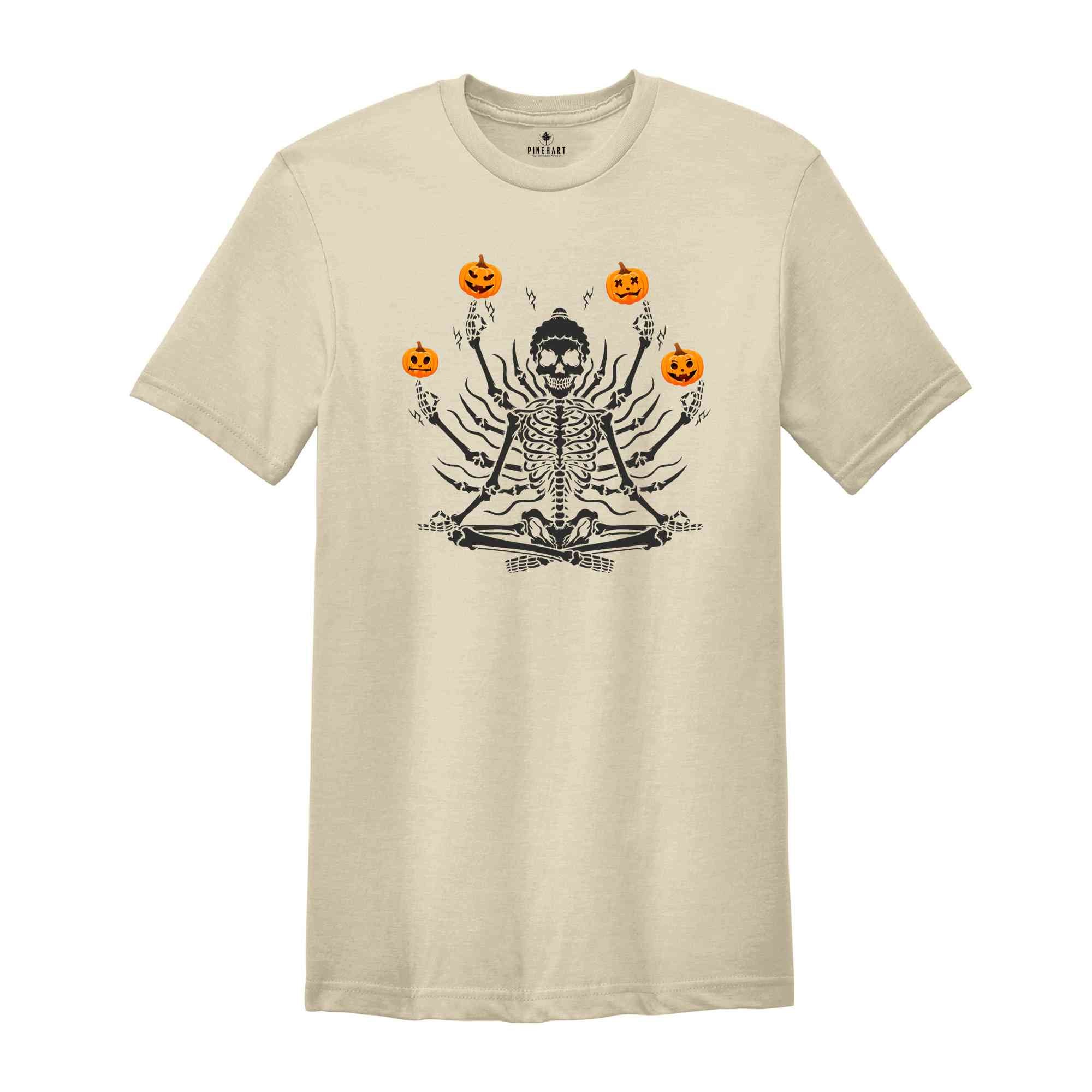 Skeleton Throwing Pumpkin Shirt, Halloween Shirt, Skeleton Shirt, Pumpkin Shirt, Sarcastic Shirt, Spooky Season Shirt