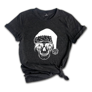 Skull Shirt, Christmas Skull, Christmas Gift, Santa Claus Shirt, Cute Christmas Shirt, Christmas Shirt, Holiday Shirt, Matching Shirt