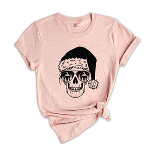 Skull Shirt, Christmas Skull, Christmas Gift, Santa Claus Shirt, Cute Christmas Shirt, Christmas Shirt, Holiday Shirt, Matching Shirt