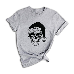 Skull Shirt, Christmas Skull, Christmas Gift, Santa Claus Shirt, Cute Christmas Shirt, Christmas Shirt, Holiday Shirt, Matching Shirt