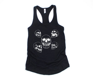 Skull Tank Top, Vintage Skull Tank Top, Skeleton Tank Top, Vintage Tank Top, Skulls Tank Top, Hippie Tank Top, Halloween Tank Top