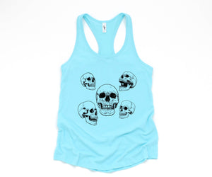 Skull Tank Top, Vintage Skull Tank Top, Skeleton Tank Top, Vintage Tank Top, Skulls Tank Top, Hippie Tank Top, Halloween Tank Top