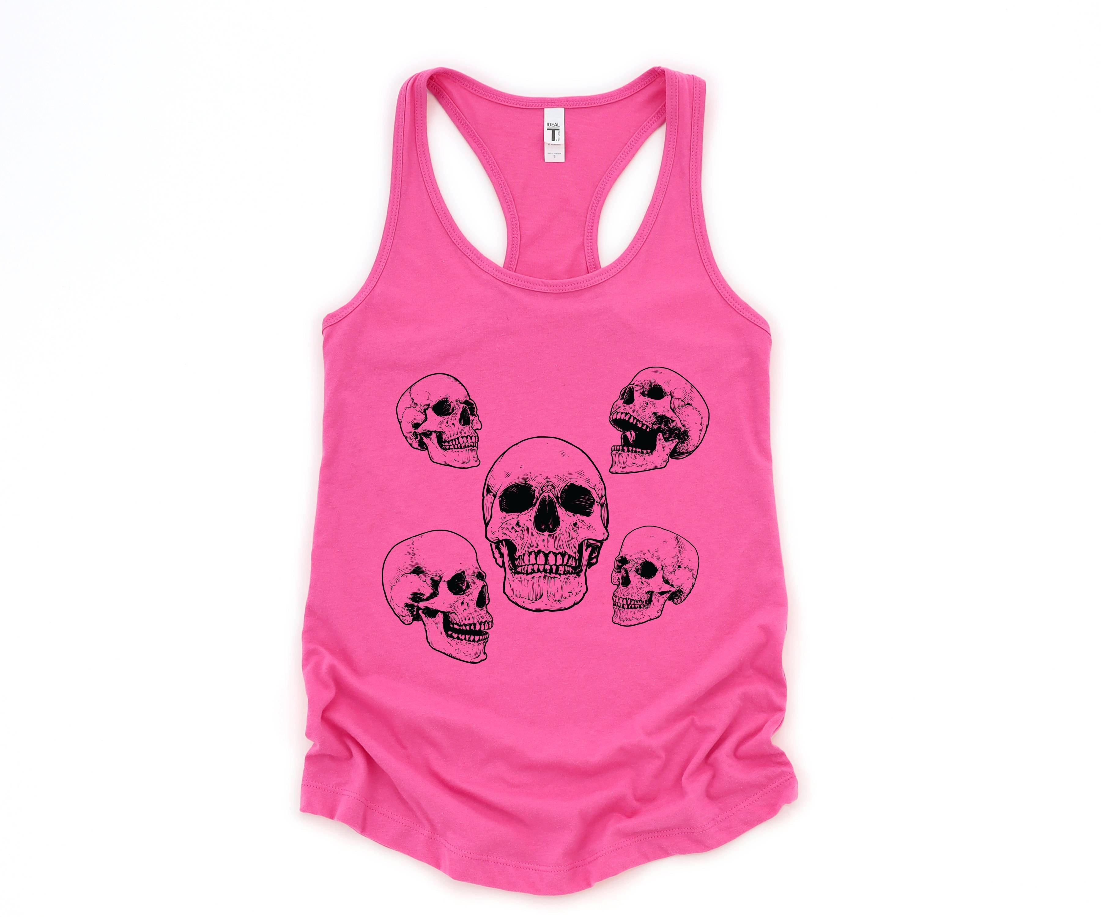 Skull Tank Top, Vintage Skull Tank Top, Skeleton Tank Top, Vintage Tank Top, Skulls Tank Top, Hippie Tank Top, Halloween Tank Top
