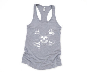 Skull Tank Top, Vintage Skull Tank Top, Skeleton Tank Top, Vintage Tank Top, Skulls Tank Top, Hippie Tank Top, Halloween Tank Top