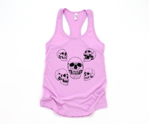 Skull Tank Top, Vintage Skull Tank Top, Skeleton Tank Top, Vintage Tank Top, Skulls Tank Top, Hippie Tank Top, Halloween Tank Top