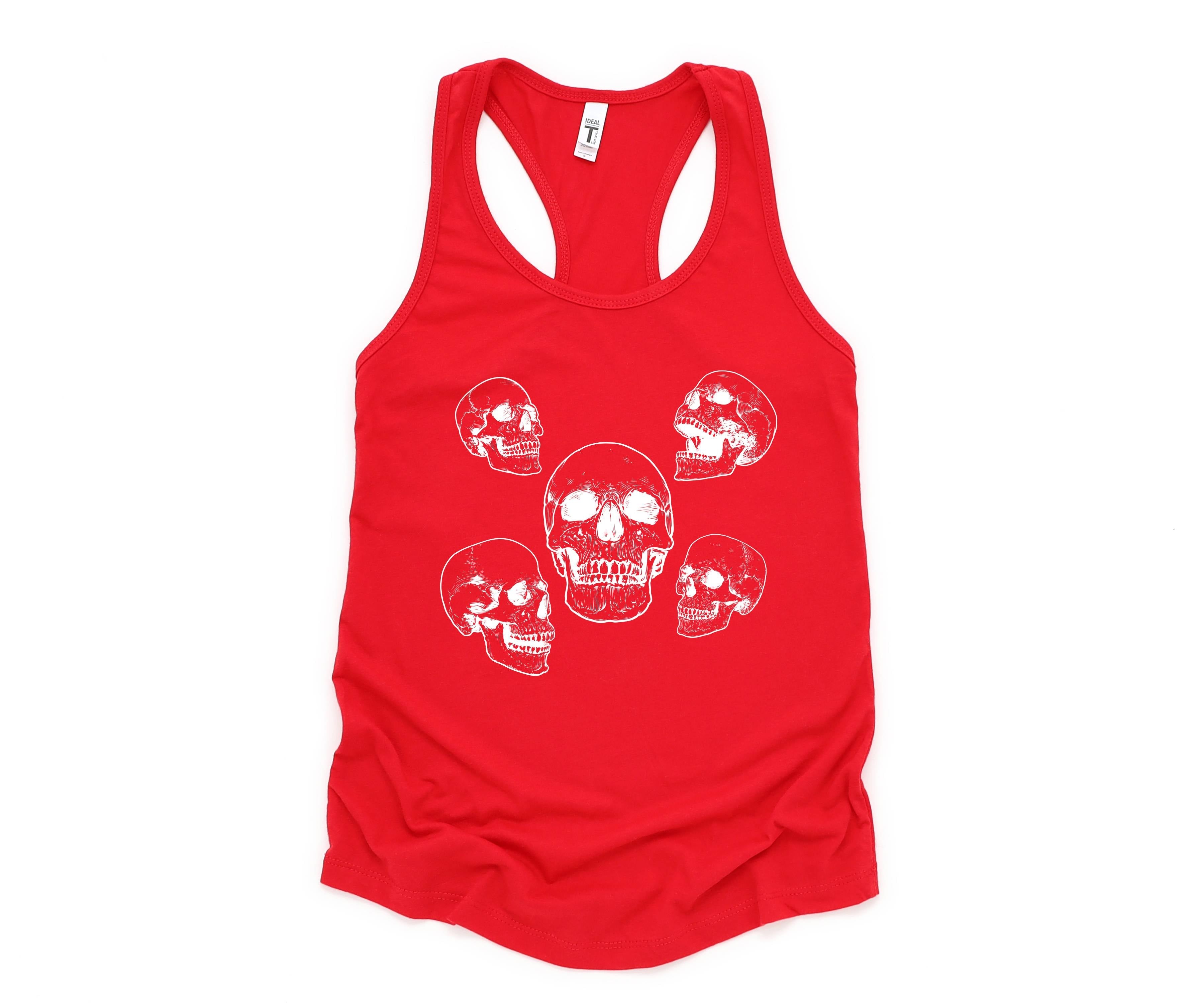 Skull Tank Top, Vintage Skull Tank Top, Skeleton Tank Top, Vintage Tank Top, Skulls Tank Top, Hippie Tank Top, Halloween Tank Top
