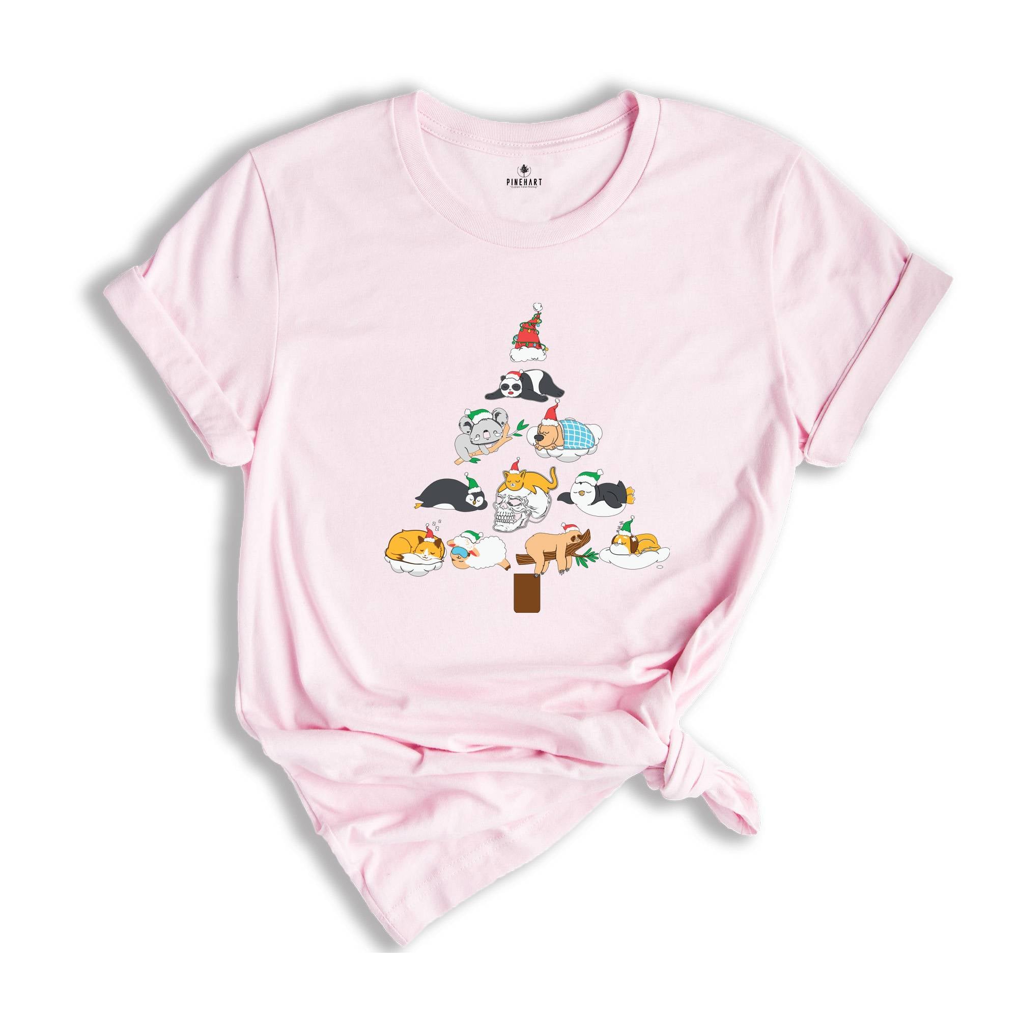 Sloth Christmas Shirt, Lazy Sloth Christmas Shirt, Lazy Christmas Animals Tee, Funny Animals Gift, Lazy Person Gift