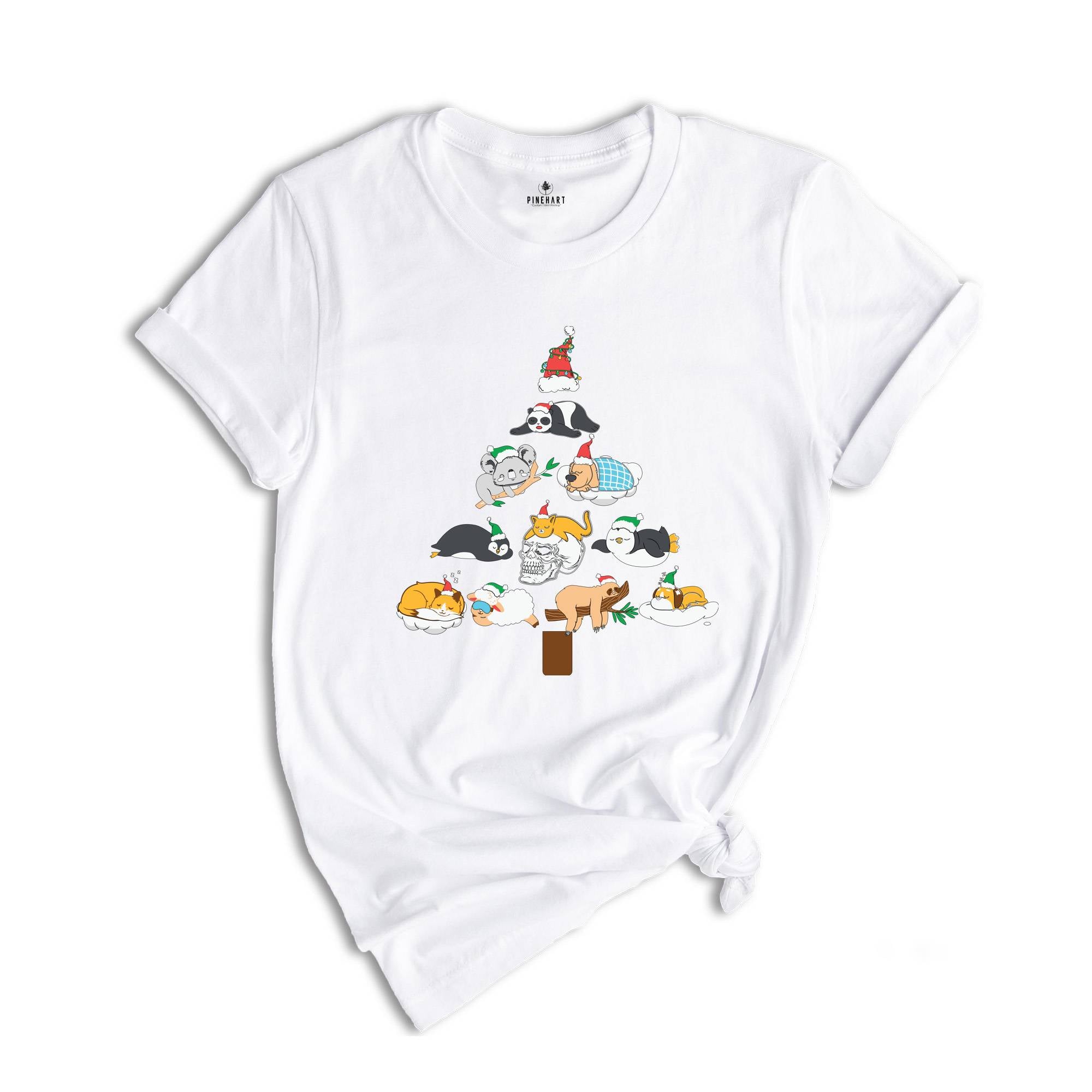 Sloth Christmas Shirt, Lazy Sloth Christmas Shirt, Lazy Christmas Animals Tee, Funny Animals Gift, Lazy Person Gift