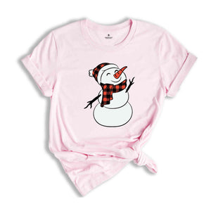 Snowman Shirt, Christmas Snowman Shirt, Cute Snowman T-Shirt, Xmas Snowman Shirt, Santa Snowman Shirt, Holiday Shirt