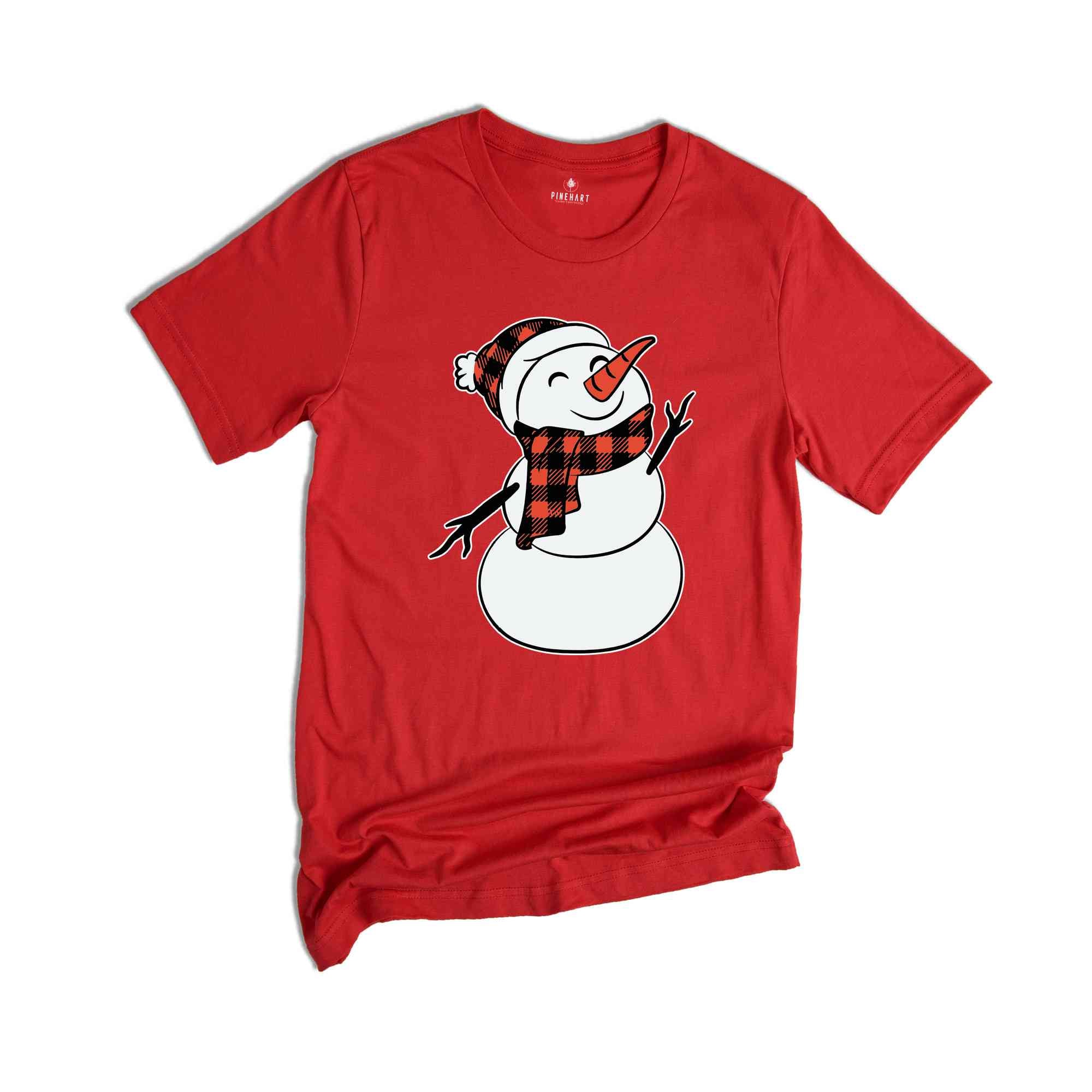 Snowman Shirt, Christmas Snowman Shirt, Cute Snowman T-Shirt, Xmas Snowman Shirt, Santa Snowman Shirt, Holiday Shirt