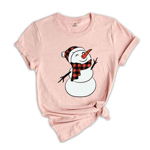Snowman Shirt, Christmas Snowman Shirt, Cute Snowman T-Shirt, Xmas Snowman Shirt, Santa Snowman Shirt, Holiday Shirt