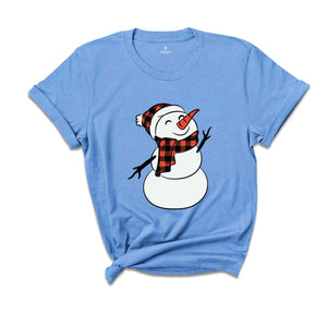 Snowman Shirt, Christmas Snowman Shirt, Cute Snowman T-Shirt, Xmas Snowman Shirt, Santa Snowman Shirt, Holiday Shirt