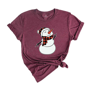 Snowman Shirt, Christmas Snowman Shirt, Cute Snowman T-Shirt, Xmas Snowman Shirt, Santa Snowman Shirt, Holiday Shirt