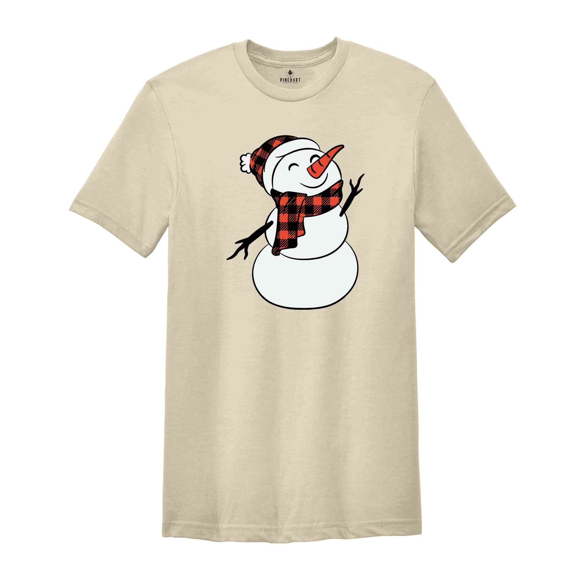 Snowman Shirt, Christmas Snowman Shirt, Cute Snowman T-Shirt, Xmas Snowman Shirt, Santa Snowman Shirt, Holiday Shirt