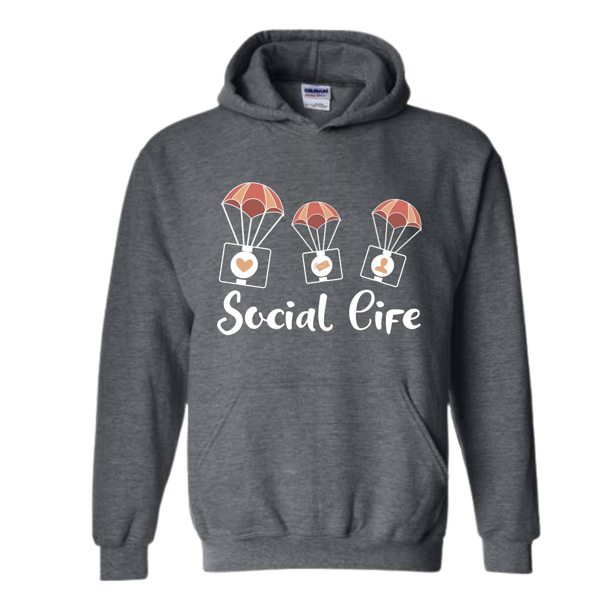 Social Life Hoodie, Social Hoodie, Trendy Hoodie, Happy Day Hoodie, Holiday Hoodie, Weekend Hoodie, Online Social Life