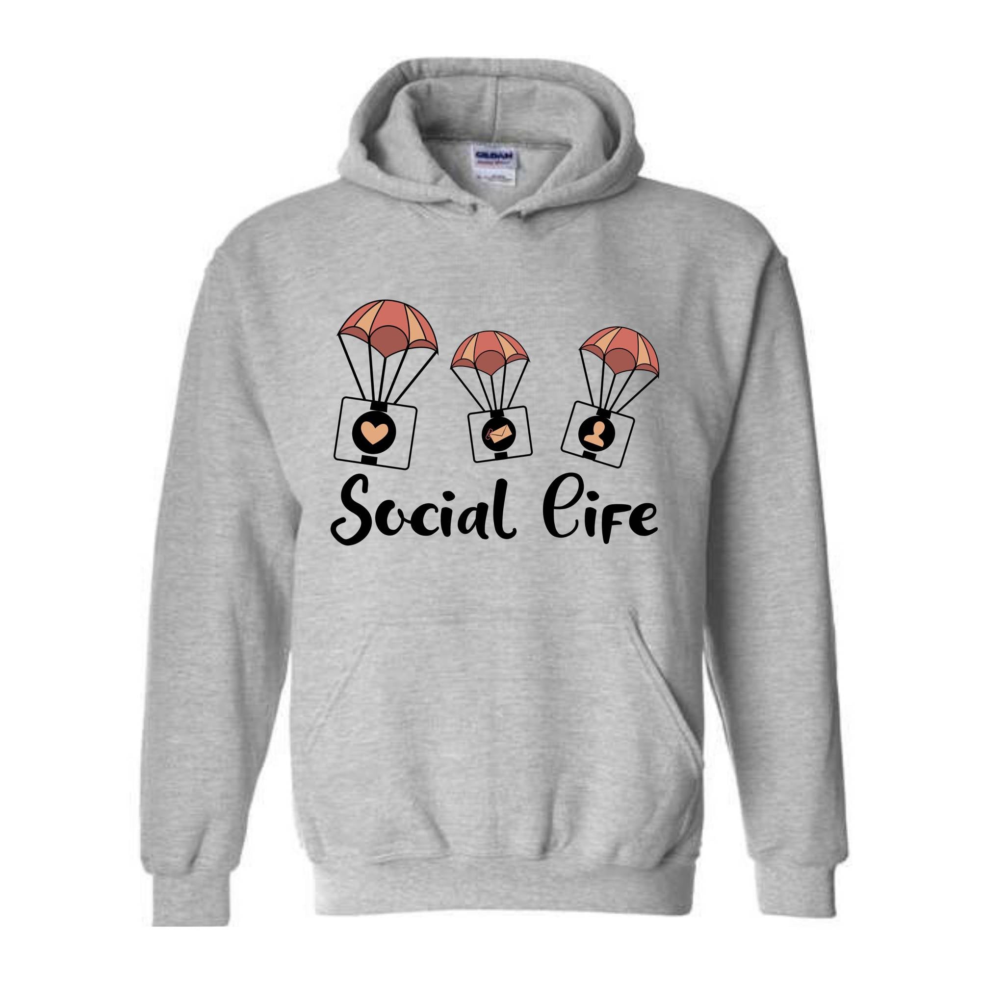 Social Life Hoodie, Social Hoodie, Trendy Hoodie, Happy Day Hoodie, Holiday Hoodie, Weekend Hoodie, Online Social Life