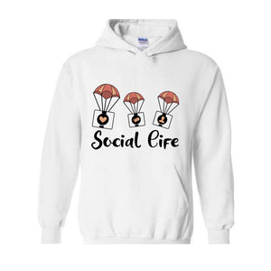 Social Life Hoodie, Social Hoodie, Trendy Hoodie, Happy Day Hoodie, Holiday Hoodie, Weekend Hoodie, Online Social Life