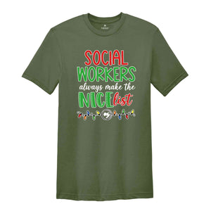 Social Worker Tee, Christmas Social Worker, Xmas Shirt, Xmas Gift, Social Worker Gift, Social Worker Grad , Future Social Worker