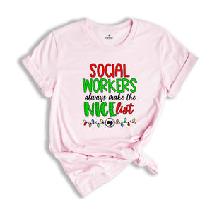 Social Workers Christmas Shirt, Social Workers New Year Shirt, Social Workers Appreciation Tee, Proud Social Worker Shirt