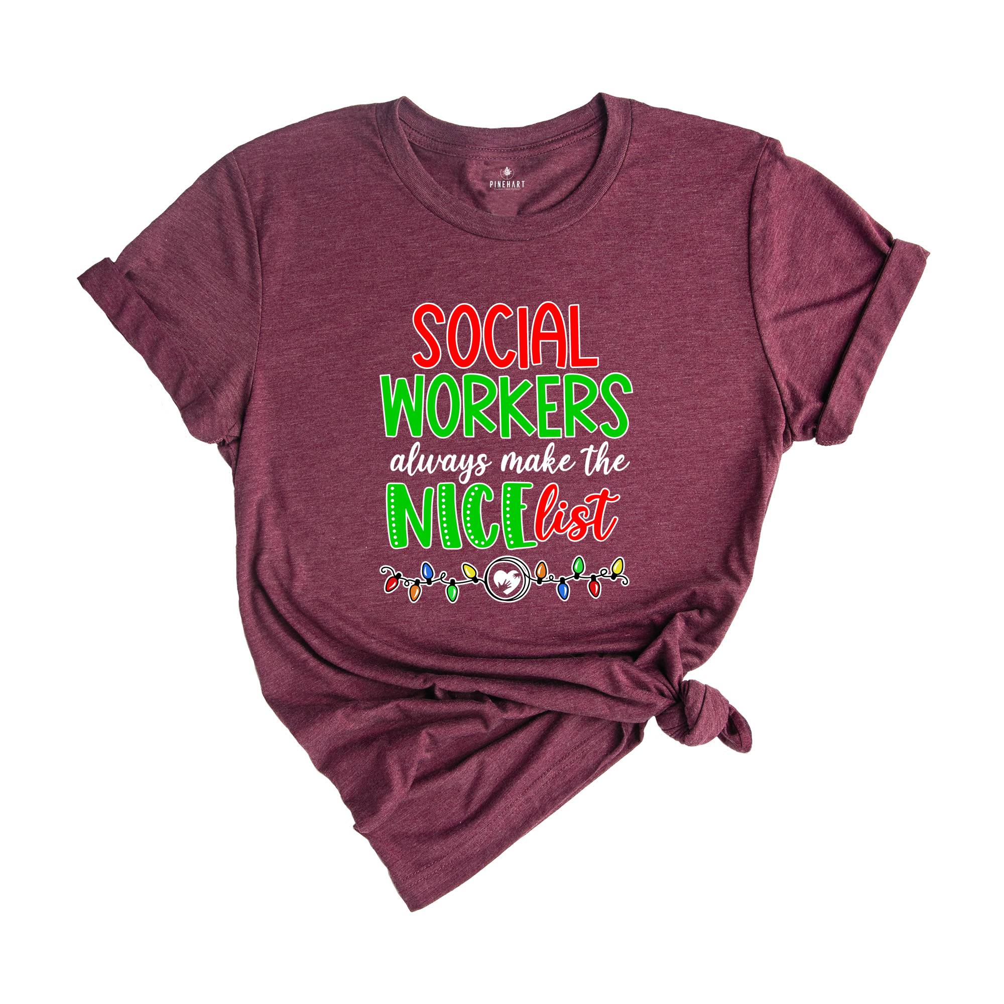 Social Workers Christmas Shirt, Social Workers New Year Shirt, Social Workers Appreciation Tee, Proud Social Worker Shirt