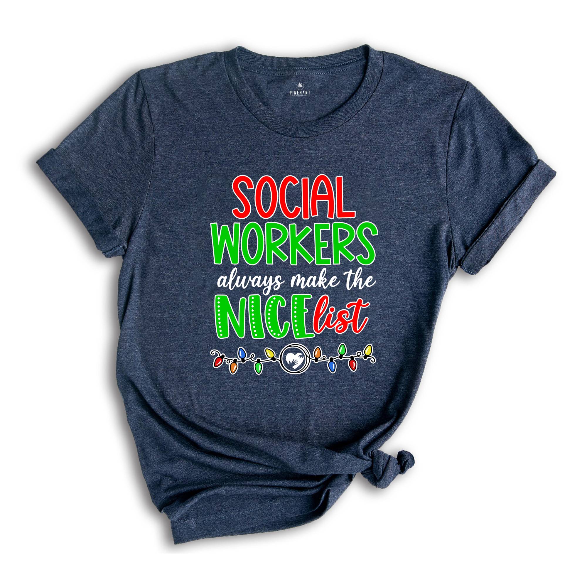 Social Workers Christmas Shirt, Social Workers New Year Shirt, Social Workers Appreciation Tee, Proud Social Worker Shirt